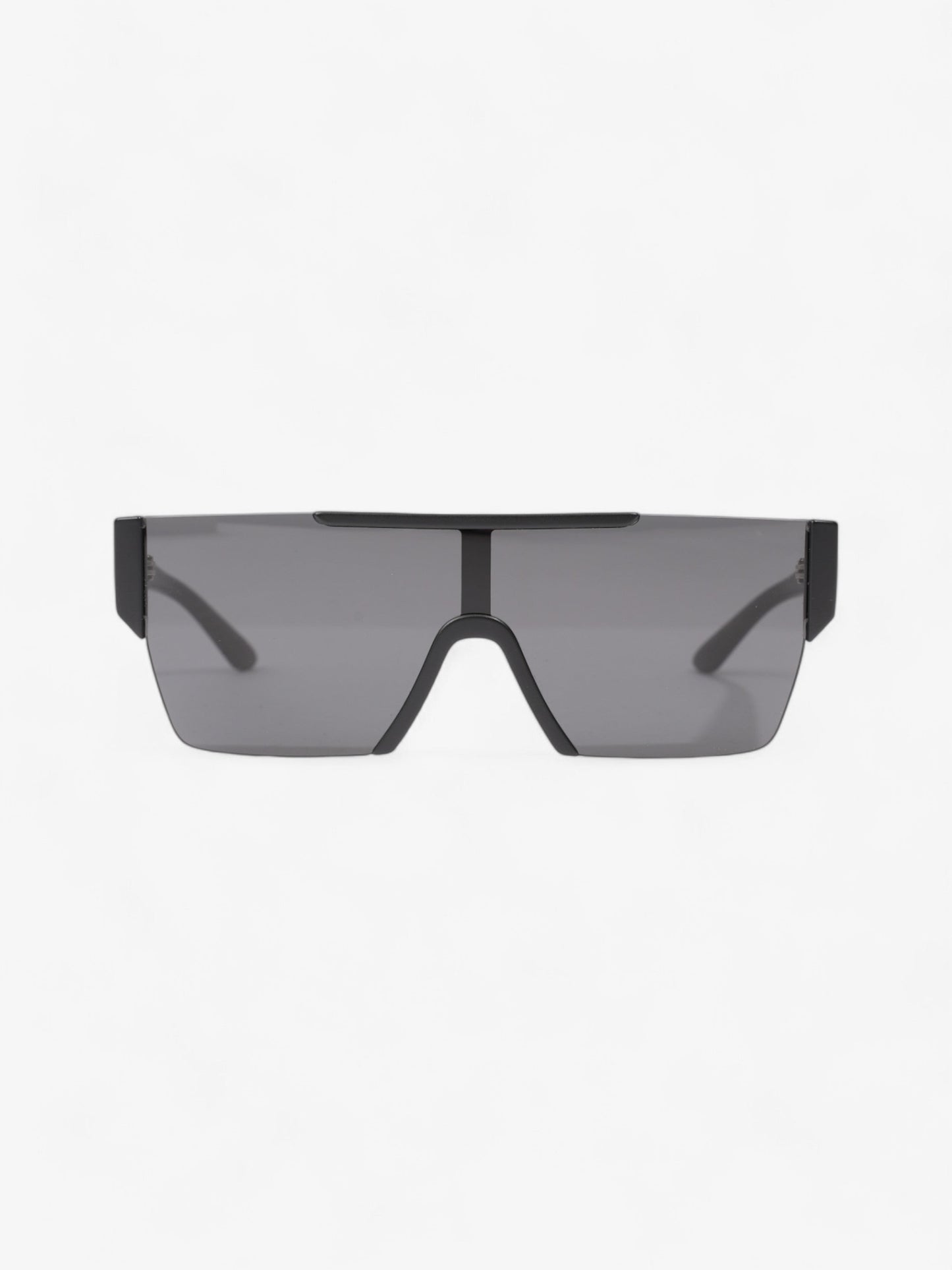 Burberry Shield-Frame Sunglasses Black Acetate 140mm