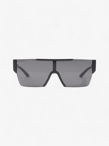 Burberry Shield-Frame Sunglasses Black Acetate 140mm