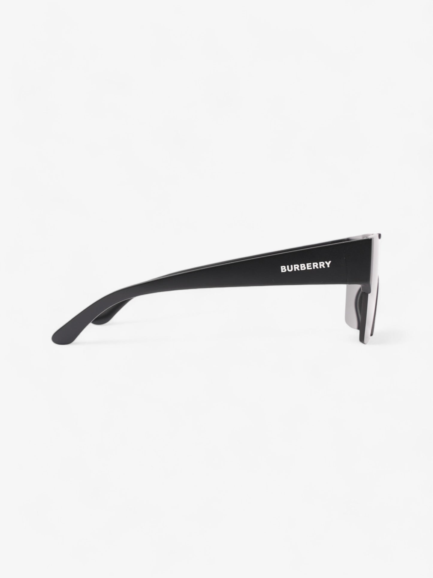 Burberry Shield-Frame Sunglasses Black Acetate 140mm