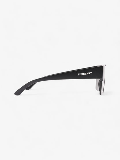 Burberry Shield-Frame Sunglasses Black Acetate 140mm