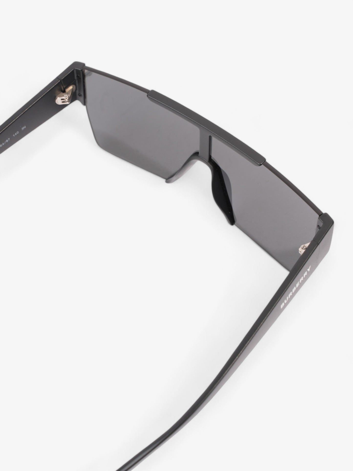 Burberry Shield-Frame Sunglasses Black Acetate 140mm