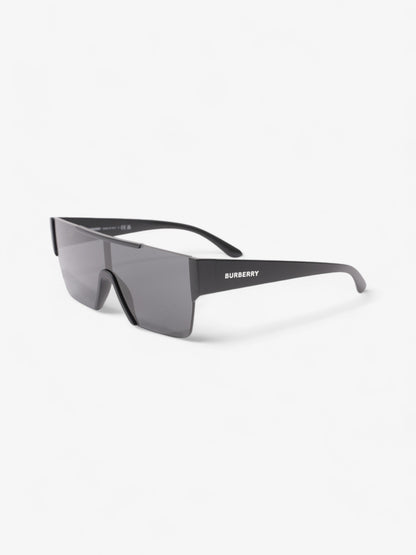 Burberry Shield-Frame Sunglasses Black Acetate 140mm