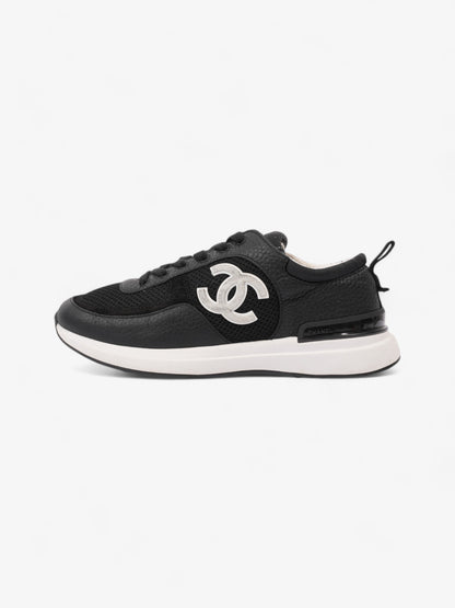 Chanel CC Sneakers Black / White Mesh EU 37.5 UK 4.5