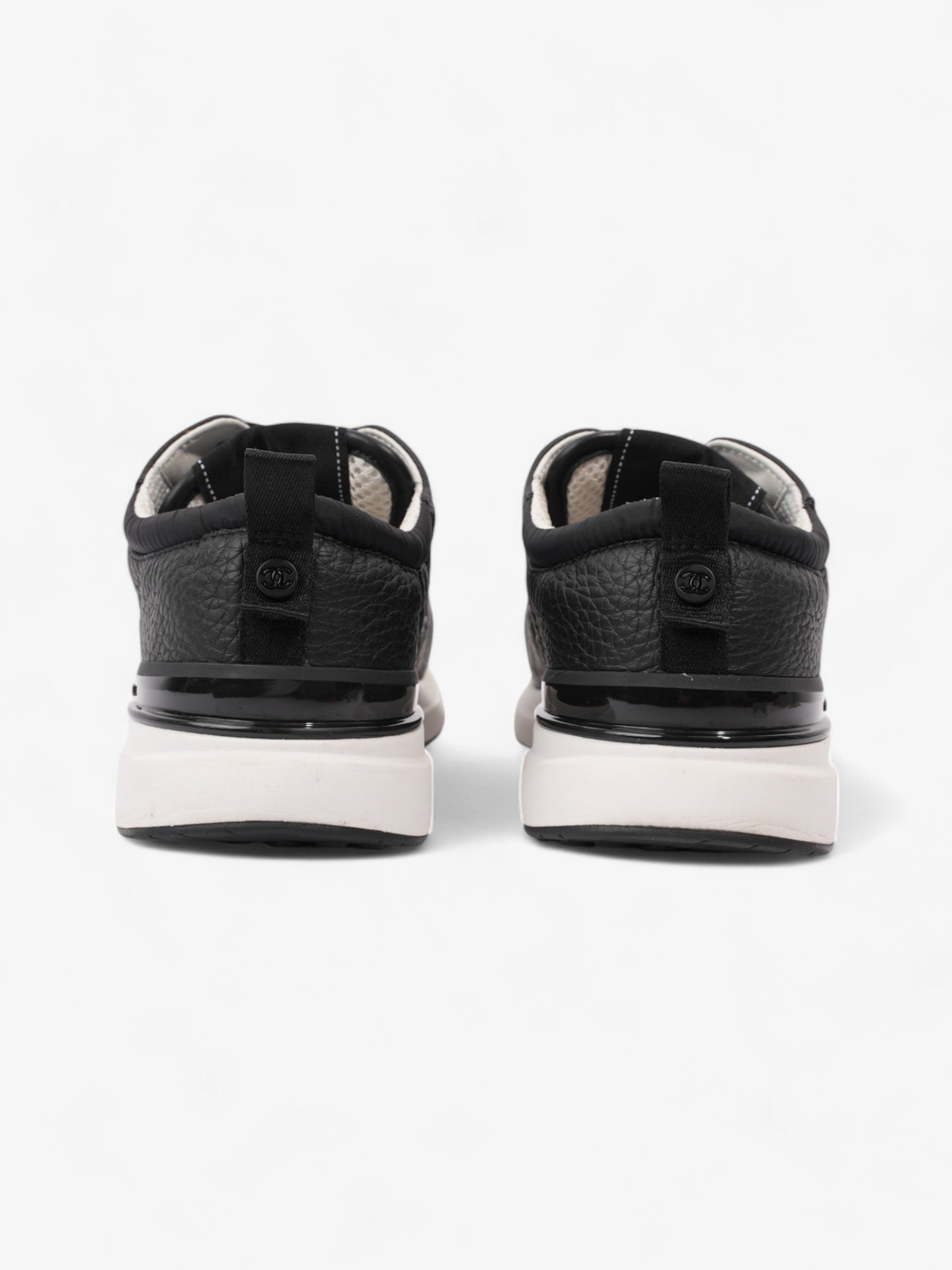 Chanel CC Sneakers Black / White Mesh EU 37.5 UK 4.5
