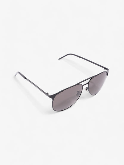 Saint Laurent Classic Aviator Sunglasses Black Acetate 145mm