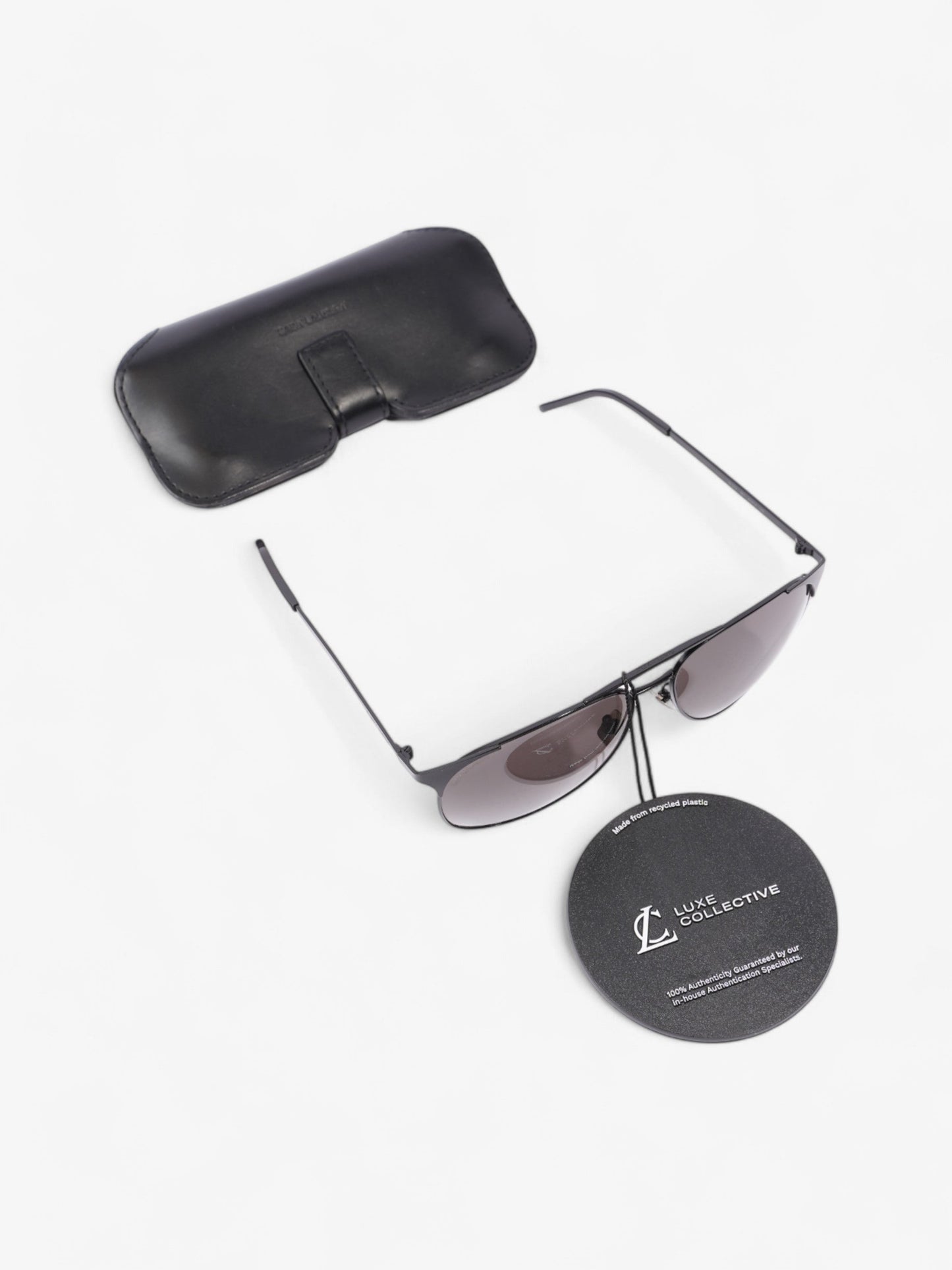 Saint Laurent Classic Aviator Sunglasses Black Acetate 145mm