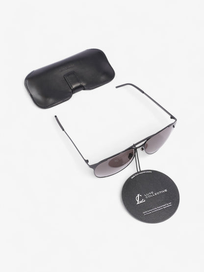 Saint Laurent Classic Aviator Sunglasses Black Acetate 145mm