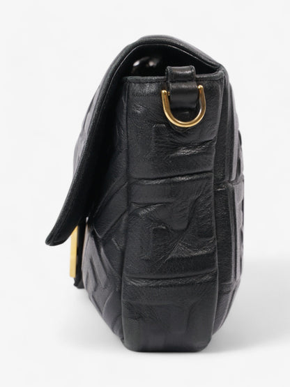 Fendi Baguette Black Lambskin Leather Large