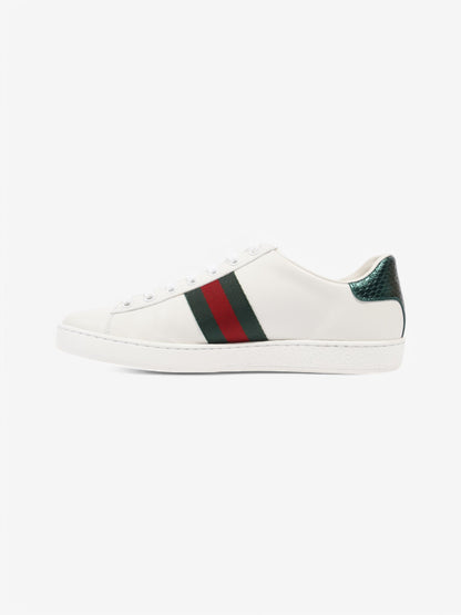 Gucci Ace Embroidered Sneakers  White  / Green / Red Leather EU 38.5 UK 5.5
