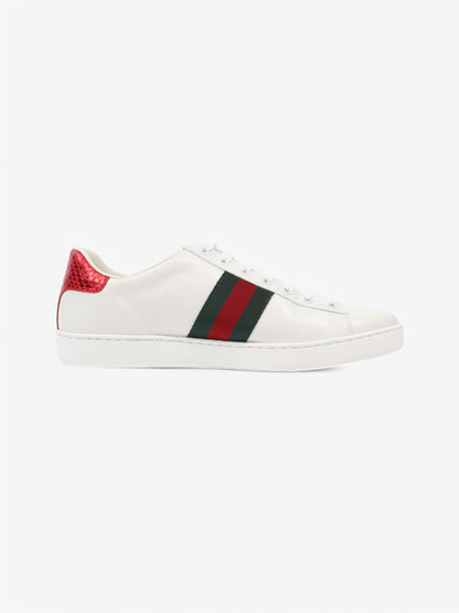 Gucci Ace Embroidered Sneakers  White  / Green / Red Leather EU 38.5 UK 5.5