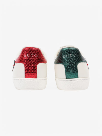 Gucci Ace Embroidered Sneakers  White  / Green / Red Leather EU 38.5 UK 5.5