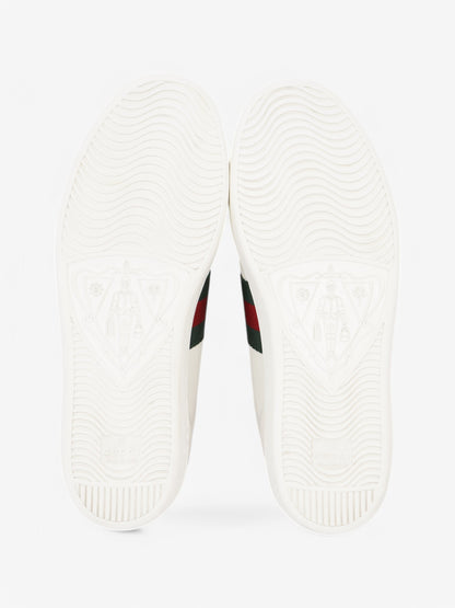 Gucci Ace Embroidered Sneakers  White  / Green / Red Leather EU 38.5 UK 5.5