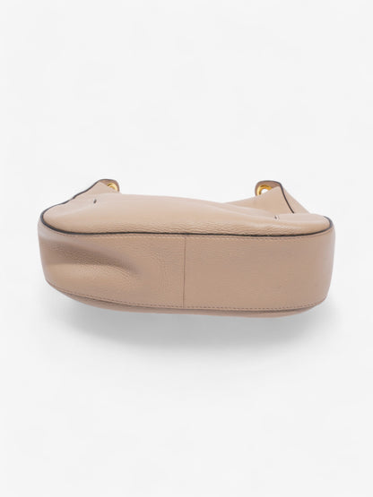 Prada Prada Zipped Hobo Taupe Calfskin Leather Beige Leather