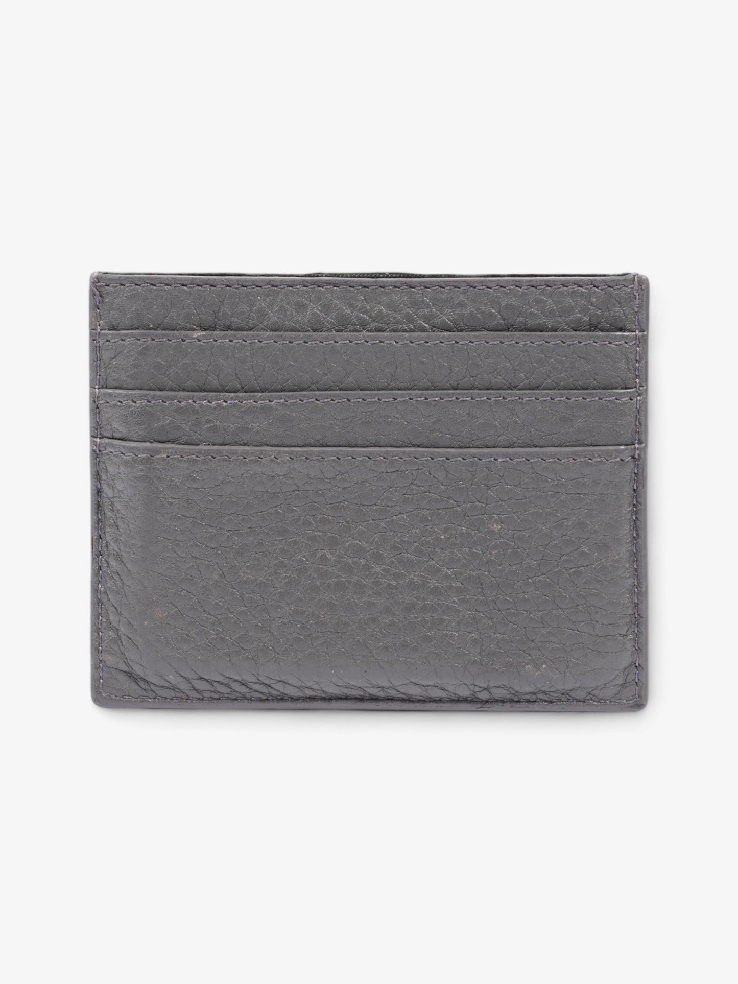 Fendi Roma Card Holder Charcoal / White Leather