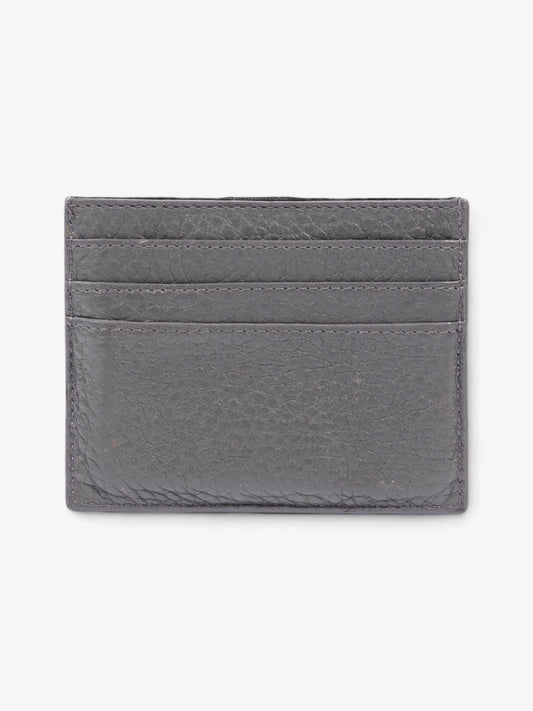 Fendi Roma Card Holder Charcoal / White Leather