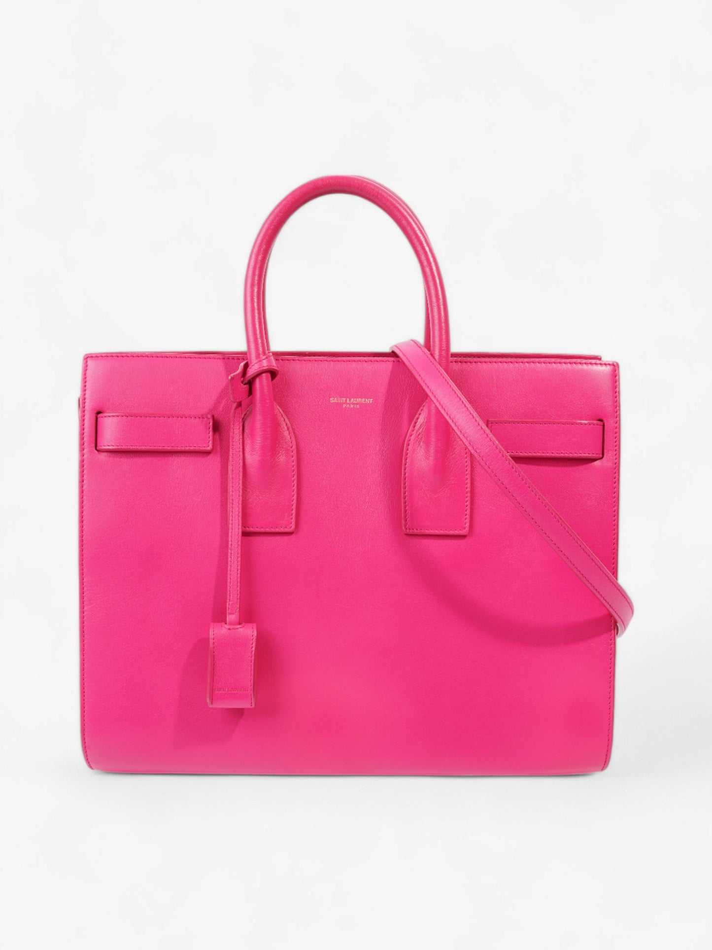 Saint Laurent Sac De Jour Hot Pink Calfskin Leather Small
