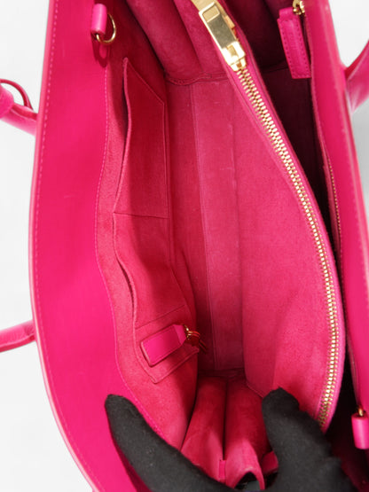 Saint Laurent Sac De Jour Hot Pink Calfskin Leather Small