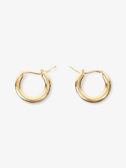 Burberry Hoop Earrings Gold Base Metal