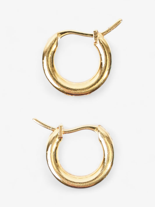 Burberry Hoop Earrings Gold Base Metal