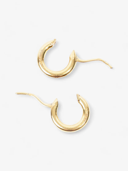 Burberry Hoop Earrings Gold Base Metal