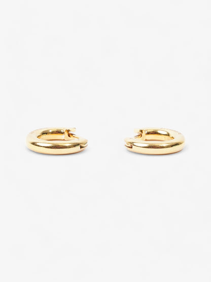 Burberry Hoop Earrings Gold Base Metal
