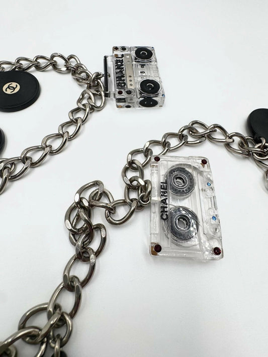 Chanel 2004 Music Motif Chain Necklace Belt