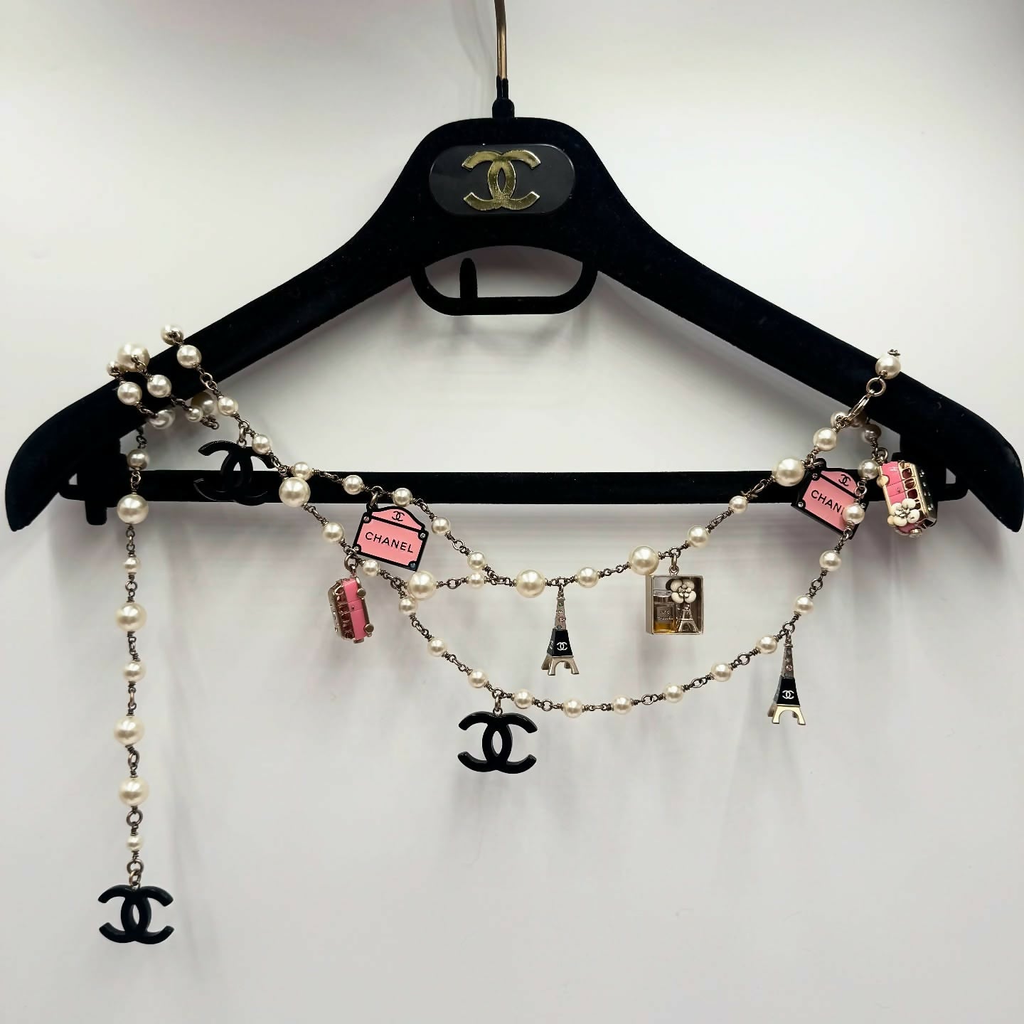 Chanel 2006 Pearl Paris Souvenir Charm Belt