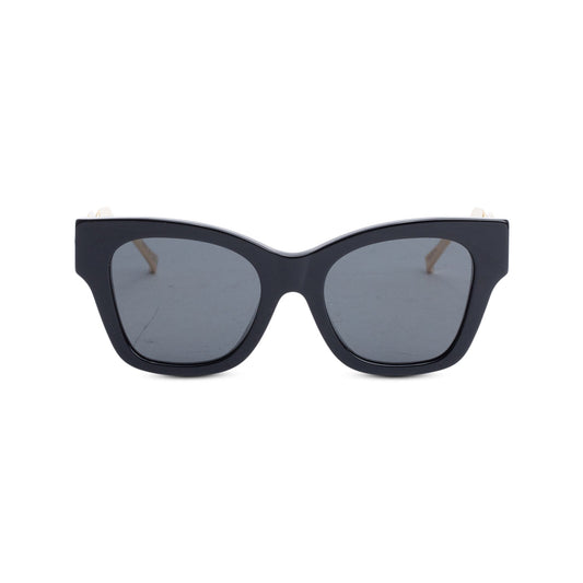 Louis Vuitton 2022 Z1631E Black Acetate Metal LV Edge Cat-Eye Sunglasses w/ Box & Case