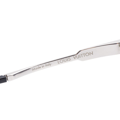 Louis Vuitton 2022 Z1815U Black Acetate  Silver Tone Cyclone Metal Sunglasses