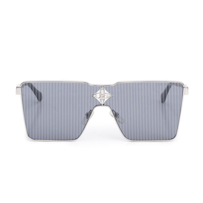 Louis Vuitton 2022 Z1815U Black Acetate  Silver Tone Cyclone Metal Sunglasses