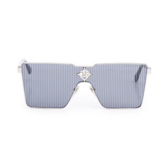 Louis Vuitton 2022 Z1815U Black Acetate  Silver Tone Cyclone Metal Sunglasses
