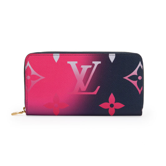 Louis Vuitton Giant Midnight Fuchsia Monogram Spring in the City Zippy Wallet w/ Box