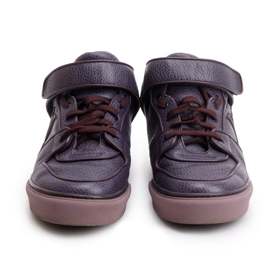 Louis Vuitton Purple Leather Acapulco Mid-Top Sneakers, Size 8.5 w/ Box