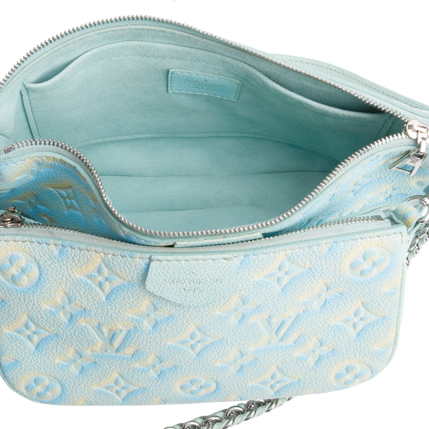 Louis Vuitton Water Green Monogram Empreinte Summer Stardust Multi-Pochette Accessoires w/ Straps