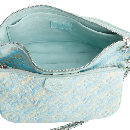 Louis Vuitton Water Green Monogram Empreinte Summer Stardust Multi-Pochette Accessoires w/ Straps