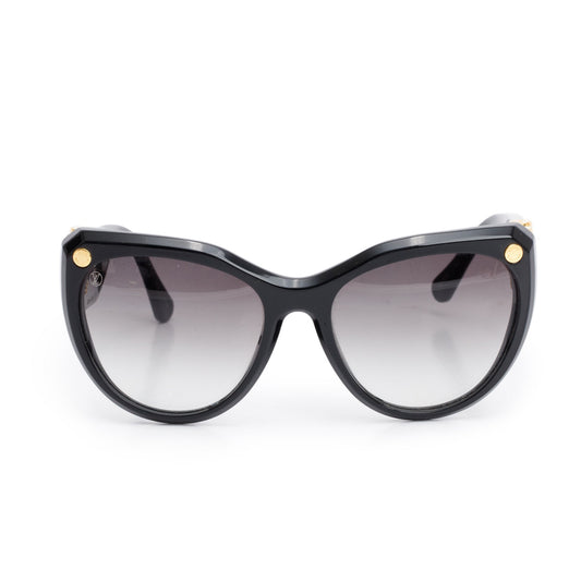 Louis Vuitton Z0902W Black Acetate My Fair Lady Sunglasses w/ Case