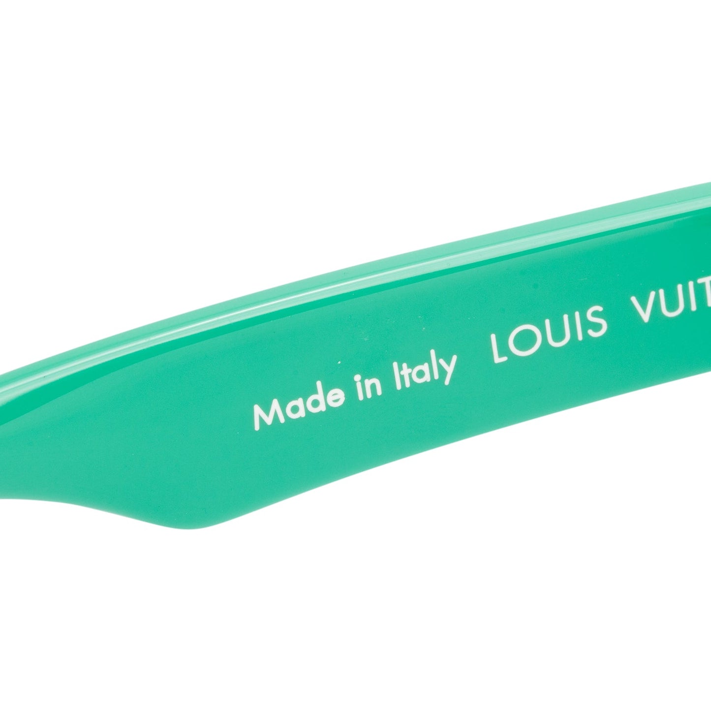 Louis Vuitton Z1556E Black/Green Acetate Pop Square Sunglasses w/ Box & Case