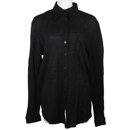 Fendi Wool Zucca Long Sleeve Shirt