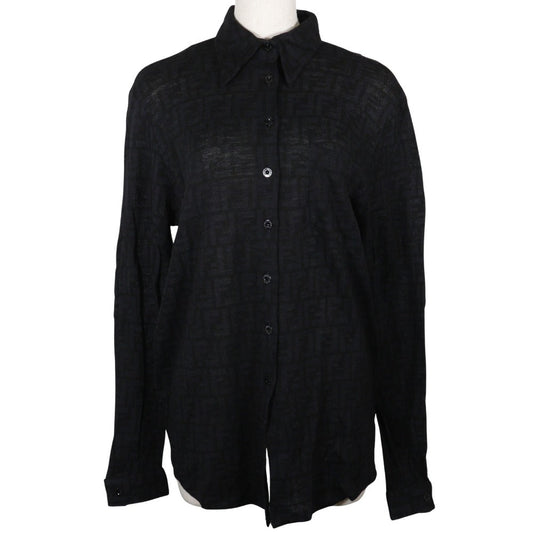 Fendi Wool Zucca Long Sleeve Shirt