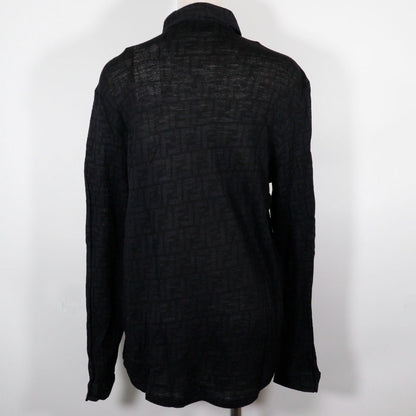 Fendi Wool Zucca Long Sleeve Shirt