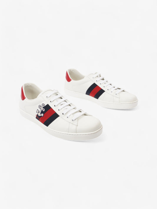 Gucci Ace Sneakers  White / Red / Blue Leather EU 43 UK 9