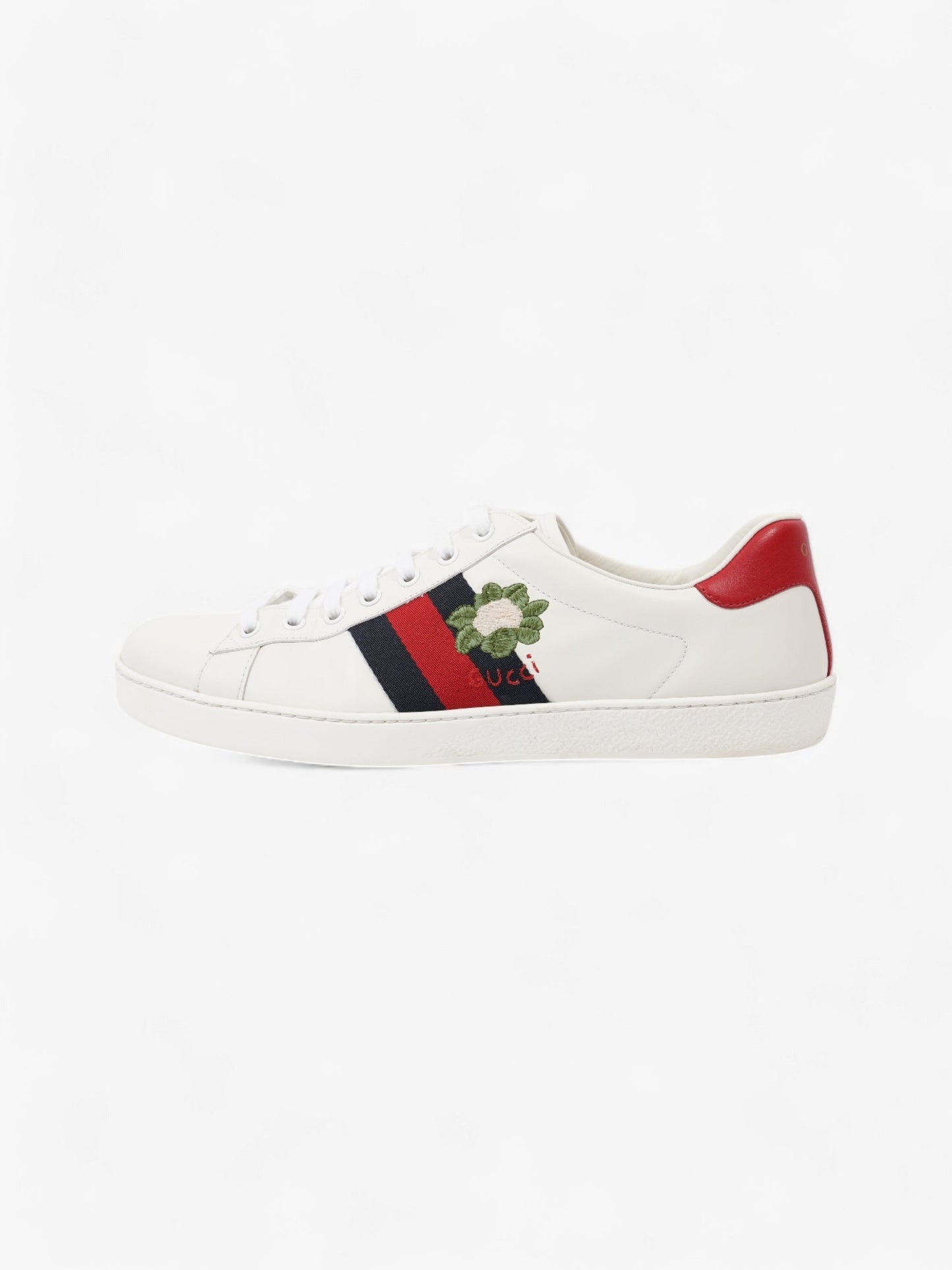 Gucci Ace Sneakers  White / Red / Blue Leather EU 43 UK 9