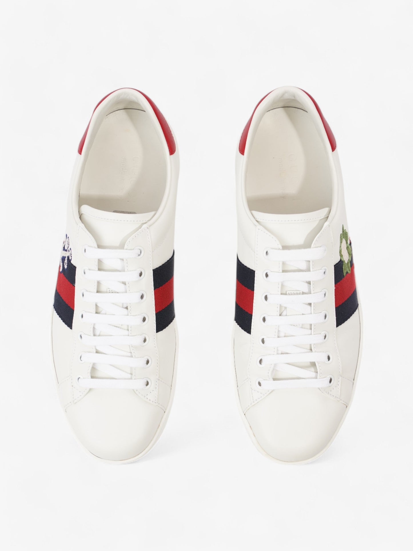 Gucci Ace Sneakers  White / Red / Blue Leather EU 43 UK 9
