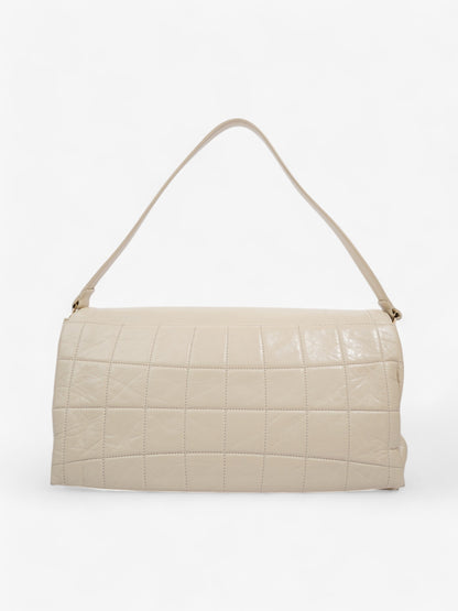 Chanel 2.55 Cream Lambskin Leather