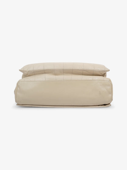 Chanel 2.55 Cream Lambskin Leather