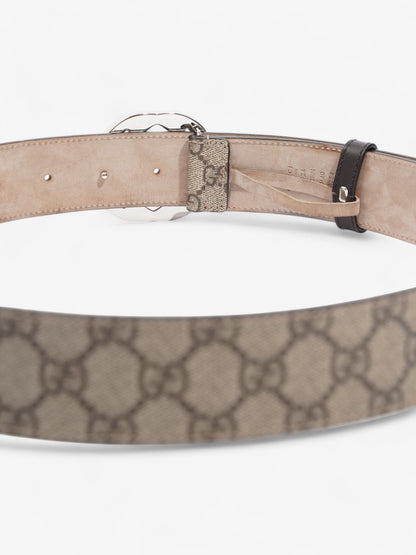 Gucci Interlocking G Belt GG Supreme / Silver Canvas 100cm / 40"