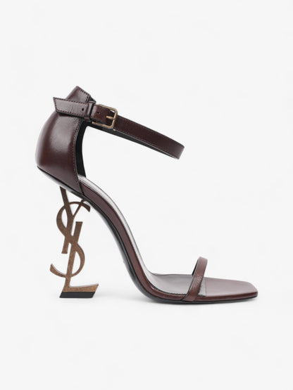 Saint Laurent Opyum 110mm Brown / Gold Leather EU 38 UK 5