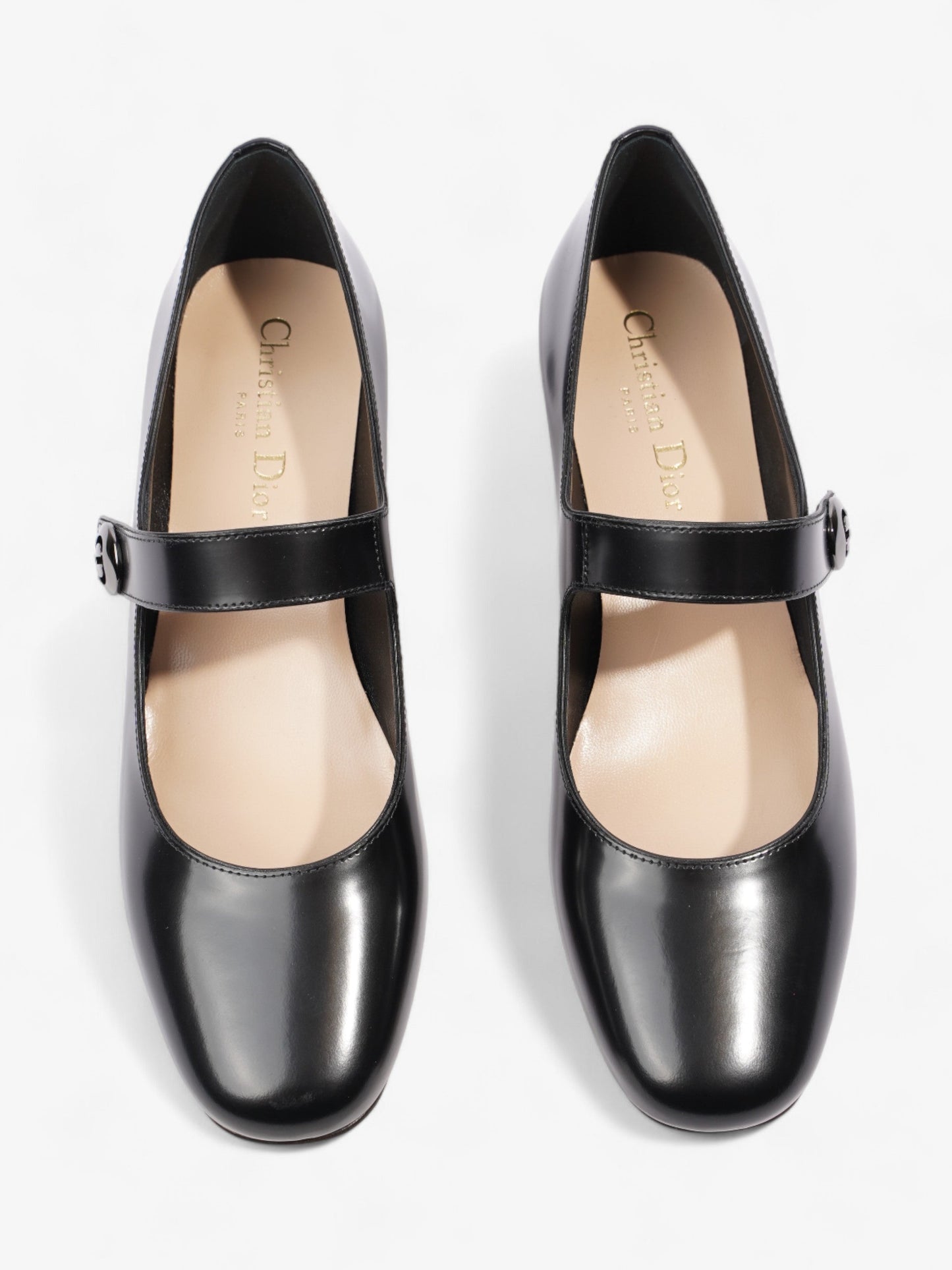 Christian Dior Uniform Mary Jane 30 Black Leather EU 38 UK 5