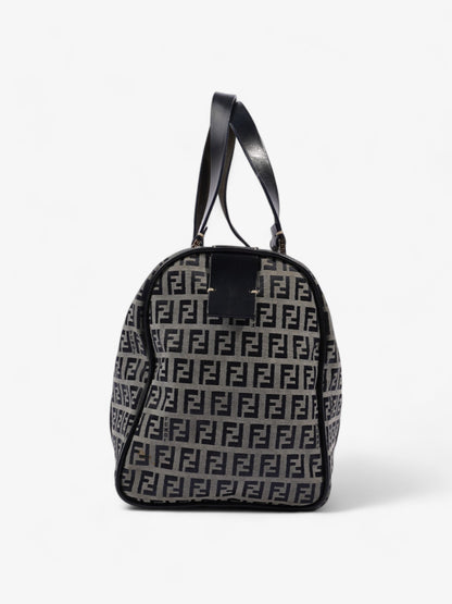 Fendi Vintage Zucchino Boston Navy / Grey Canvas
