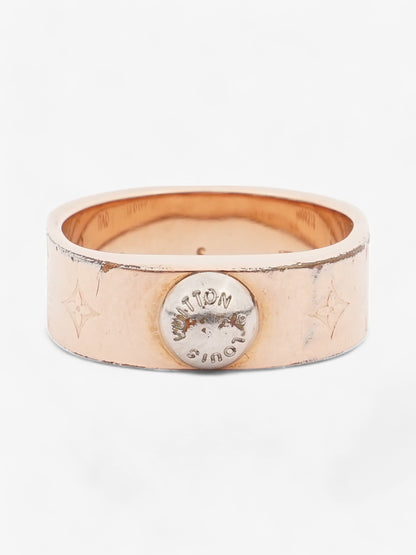 Louis Vuitton Nanogram Ring Rose Gold / Silver Base Metal Small (Circumference - 52mm)